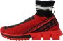 Dolce & Gabbana Rode Bling Sorrento Sneakers Sokken Schoenen Red Dames - Thumbnail 1