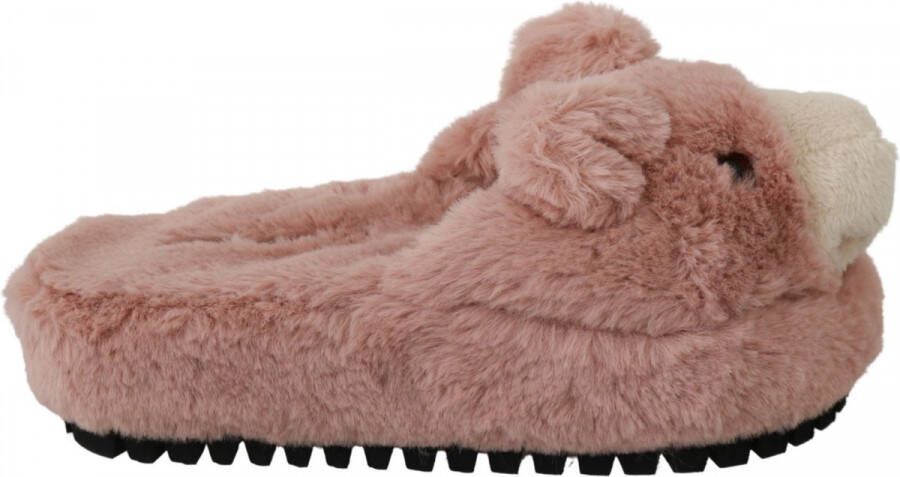 Dolce & Gabbana Pink Bear House Slippers Sandalen Schoenen