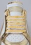 Dolce & Gabbana Super Queen Leren Schoenen in Wit en Goud White Dames - Thumbnail 1