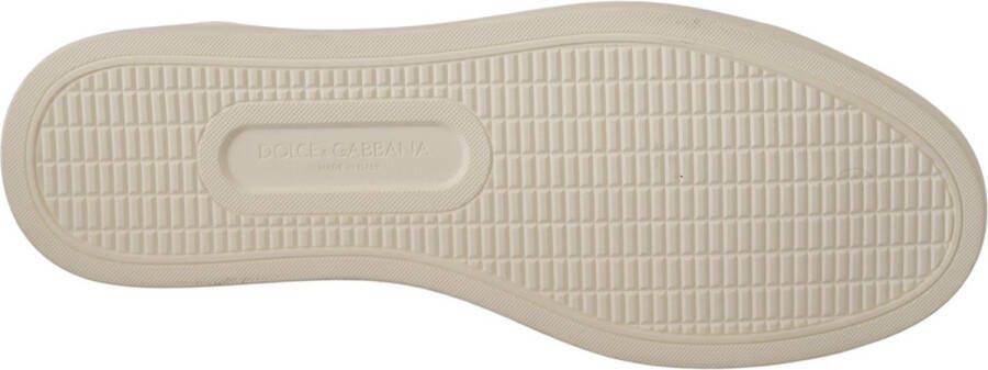 Dolce & Gabbana Leren sneakers met klassieke vetersluiting White Heren