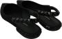 Dolce & Gabbana Black Flats Slingback Charmeuse Shoes Zwart Dames - Thumbnail 1