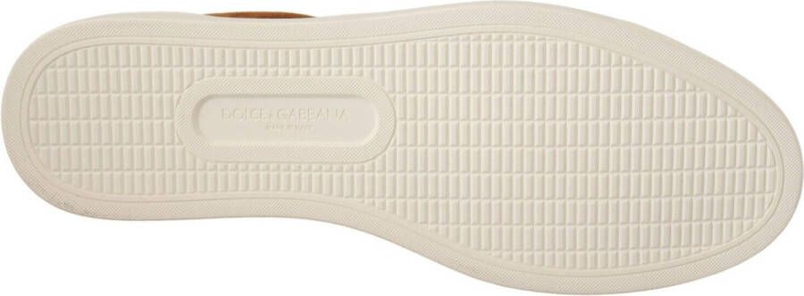 Dolce & Gabbana Bruin suède leren lage toppen sneakers schoenen