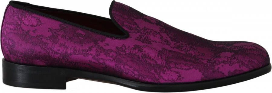 Dolce & Gabbana Rode jacquard loafers kleden formele schoenen