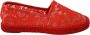 Dolce & Gabbana Rode Viscose Espadrilles Platte Schoenen Red Dames - Thumbnail 1