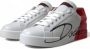 Dolce & Gabbana Witte Rode Portofino Veterschoenen Multicolor - Thumbnail 1