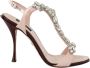 Dolce & Gabbana Roze Kristallen Hakken Keira Sandalen Pink Dames - Thumbnail 1