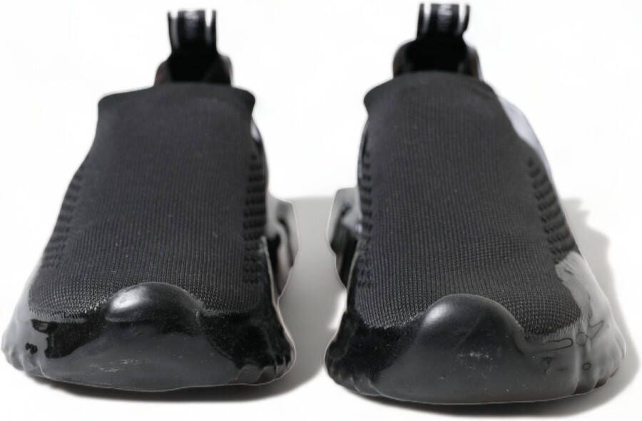 Dolce & Gabbana Zwarte Stretch Sorrento Sneakers Black Heren