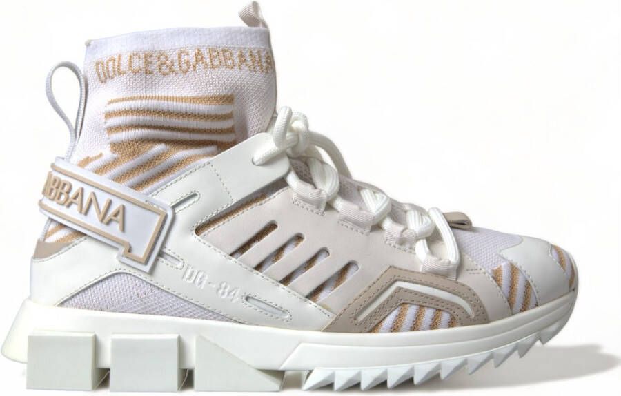 Dolce & Gabbana Slip-On Sneakers Met Geribbelde Rubberen Zool
