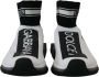 Dolce & Gabbana Chique Sorrento Slip-On Sneakers in Zwart en Wit Multicolor Dames - Thumbnail 1