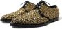 Dolce & Gabbana Zwart Goud Versierde Derby Jurkschoenen Yellow Heren - Thumbnail 1