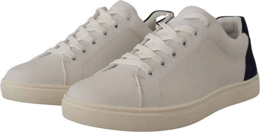 Dolce & Gabbana Leren sneakers met klassieke vetersluiting White