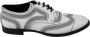 Dolce & Gabbana Zwarte leren Derby formele witte veterschoenen Black Heren - Thumbnail 2