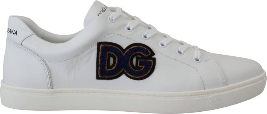 Dolce & Gabbana Nieuwe witte leren casual sneakers White Heren