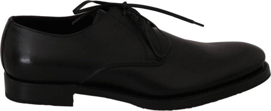 Dolce & Gabbana Verhoog je formele outfit met leren Derby schoenen Black Dames