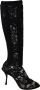 Dolce & Gabbana Zwart Taormina Lace Sokken Laarzen Schoenen Pumps - Thumbnail 1