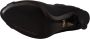 Dolce & Gabbana Zwarte Stretch Enkellaarzen Open Teen Hakken Black Dames - Thumbnail 1