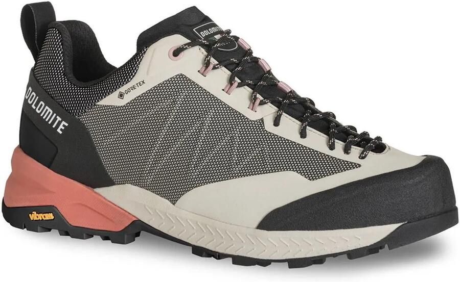 Dolomite Crodarossa Tech Goretex Approachschoenen Beige Grijs 2 3 Vrouw