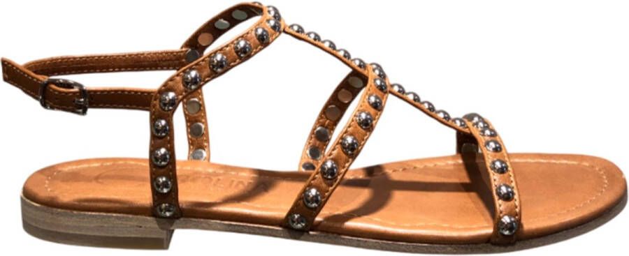 Donna Carolina DAMES SANDALEN BRUIN 55108110-004 PERSIA PILL 55.108.110 NAPPA CUOIO