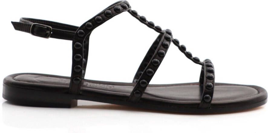 Donna Carolina DAMES SANDALEN ZWART 55108110-001 PERSIA PILL 55.108.110 NAPPA NERO
