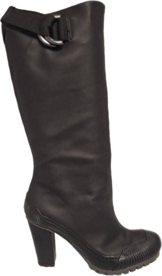 Donna Karen -LAARS- BOP-HAK -SATIN PU-BLACK