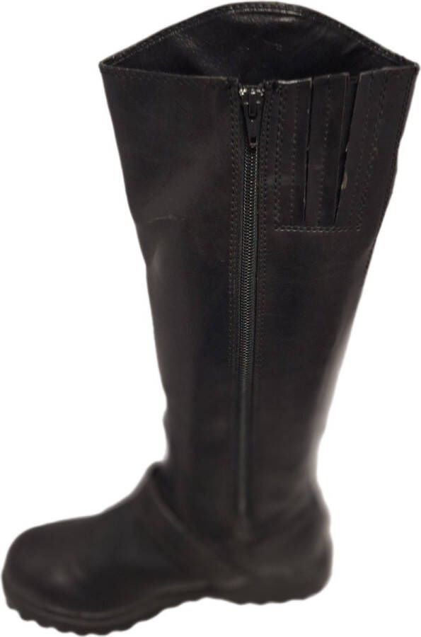 Donna Karen -LAARS-JOCKEY-BLACK-LEER