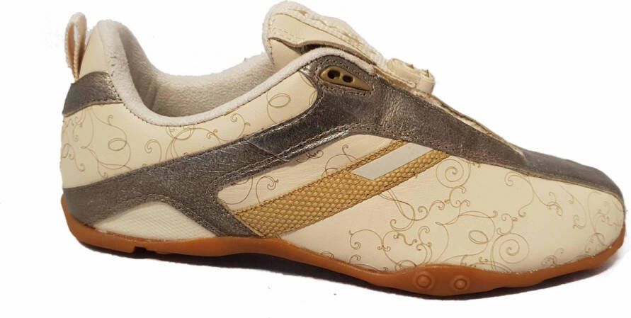 Donna Karen Speed lace Dames Veterschoen 23371719 924 Newspaper Gold