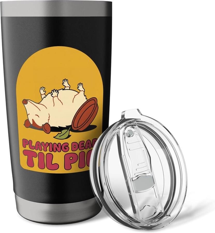 Dood Tot Taart Grappige Danksgiving Opossum Thermobeker