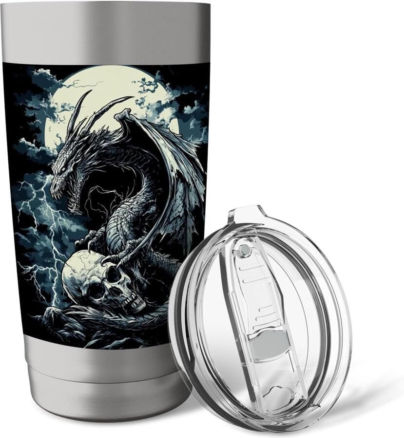 Doodshoofd Draak Thermobeker