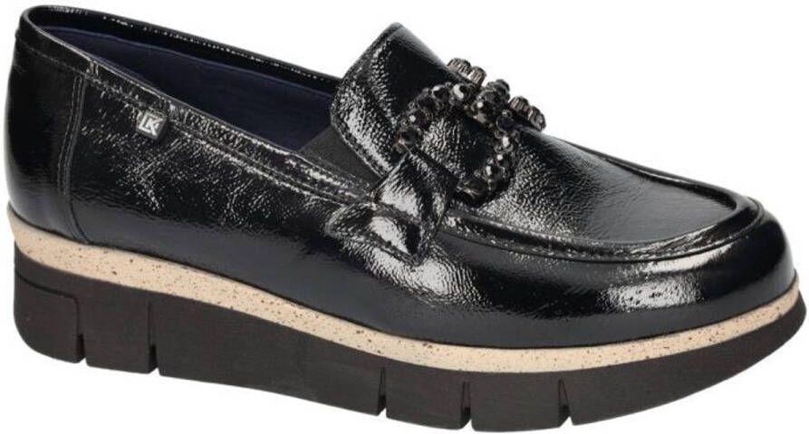 Dorking -Dames zwart ballerina's & mocassins