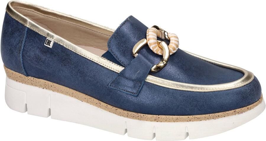 Dorking -Dames blauw donker ballerina's & mocassins