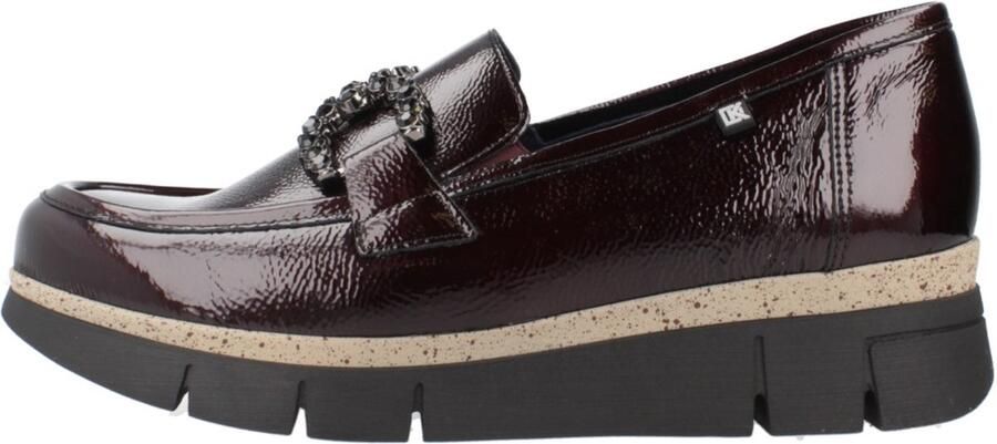 Dorking -Dames bordeaux ballerina's & mocassins