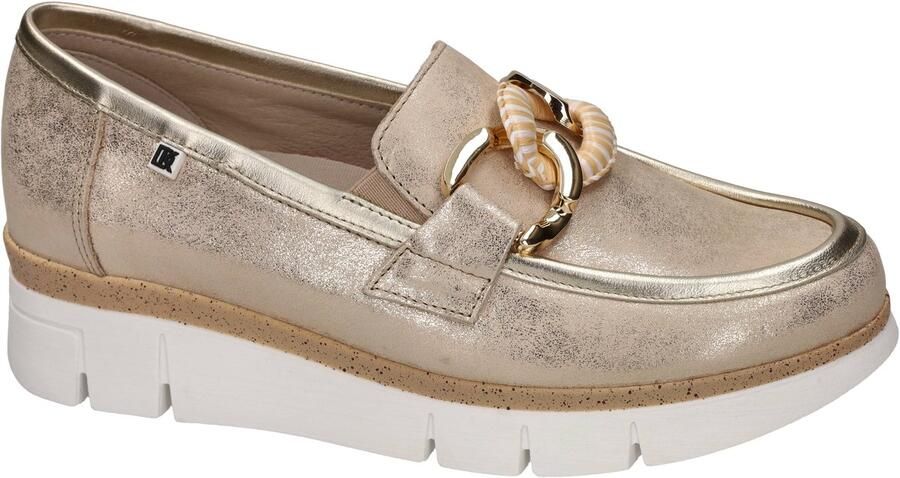 Dorking -Dames goud ballerina's & mocassins