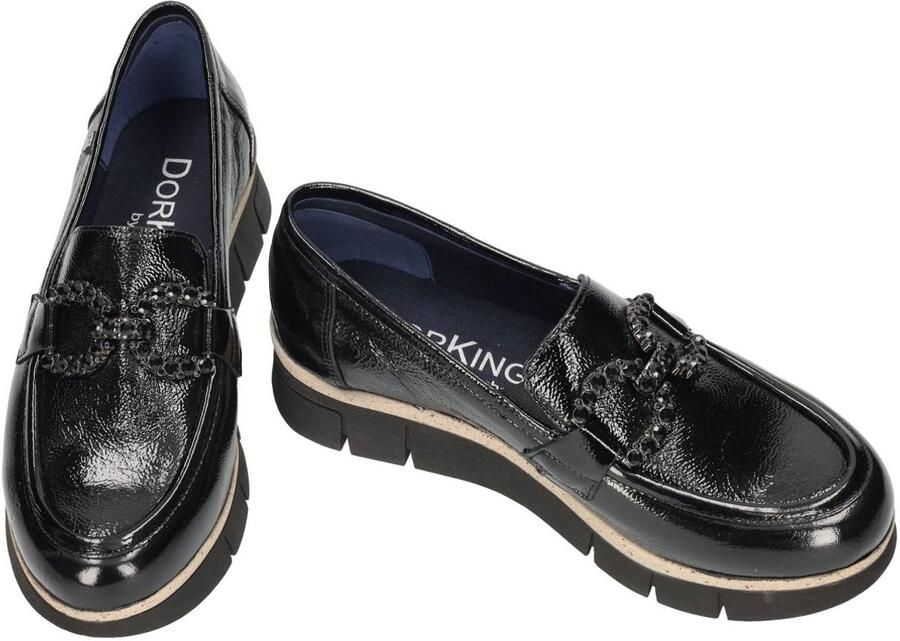Dorking -Dames zwart ballerina's & mocassins