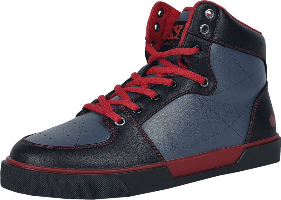 Dota 2 Team Up Sneakers high zwart-grijs Polyurethaan Unisex eSports Fan merch Gaming