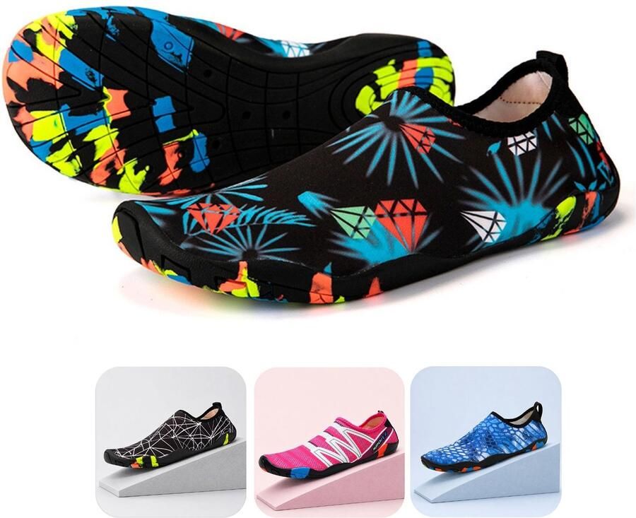 DOTALES AquaLite Waterschoenen Zwart-Blauw