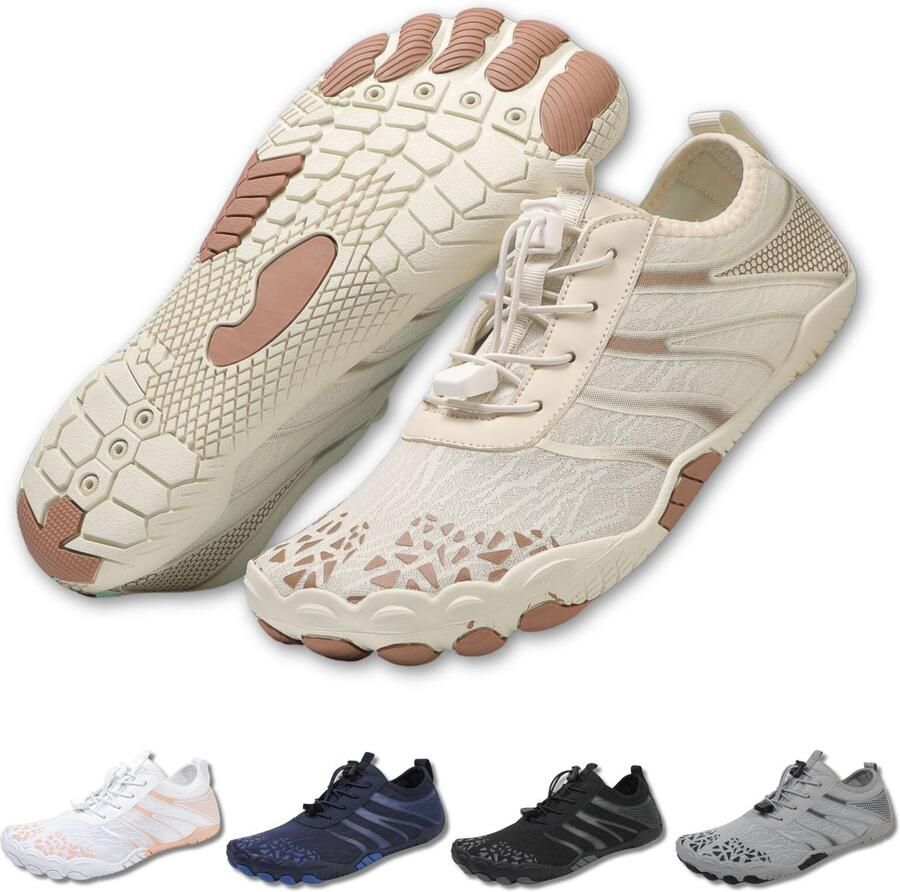 DOTALES FlowStep Barefoot Schoenen voor s& Beige Braun - Foto 2