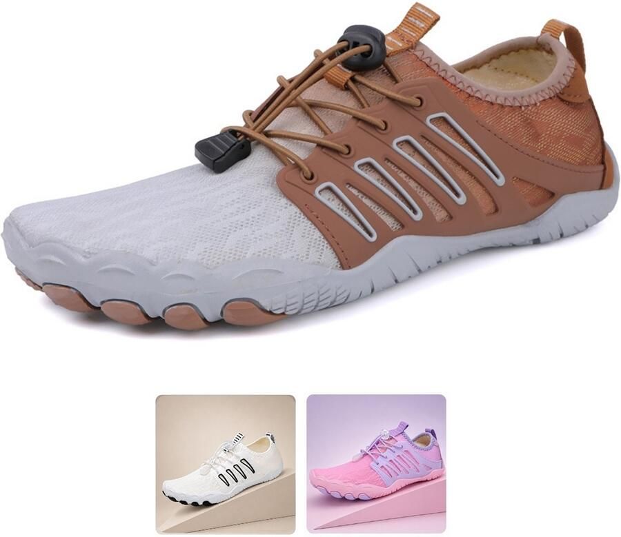 DOTALES SlipStep barefoot schoenen Braun-Grau