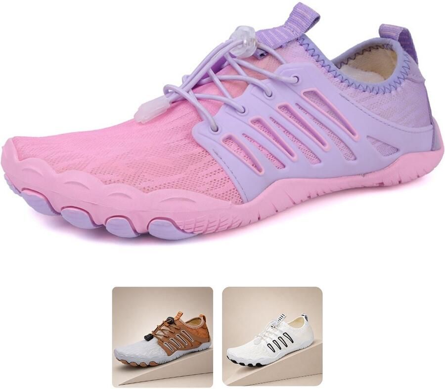 DOTALES SlipStep barefoot schoenen Rosa-Lila