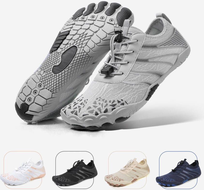 DOTALES FlowStep Barefoot Schoenen voor s& Grau Schwarz