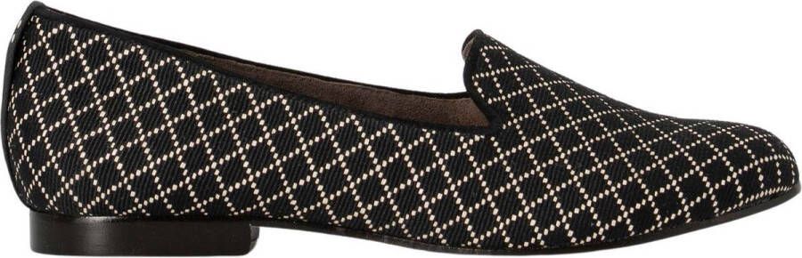DOTZ Schoenen Zwart Katoen Pantera loafers zwart