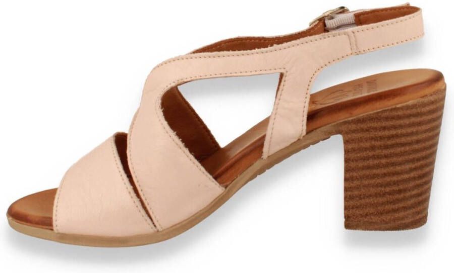 DOUBLE HEART Dames Sandaal Nude Rose
