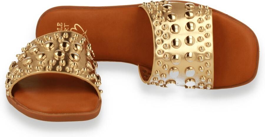 DOUBLE HEART Dames Slipper Goud