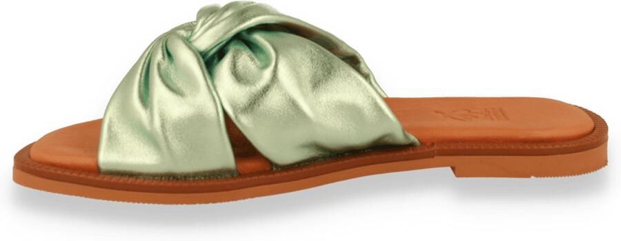 DOUBLE HEART Dames Slipper Mint Groen