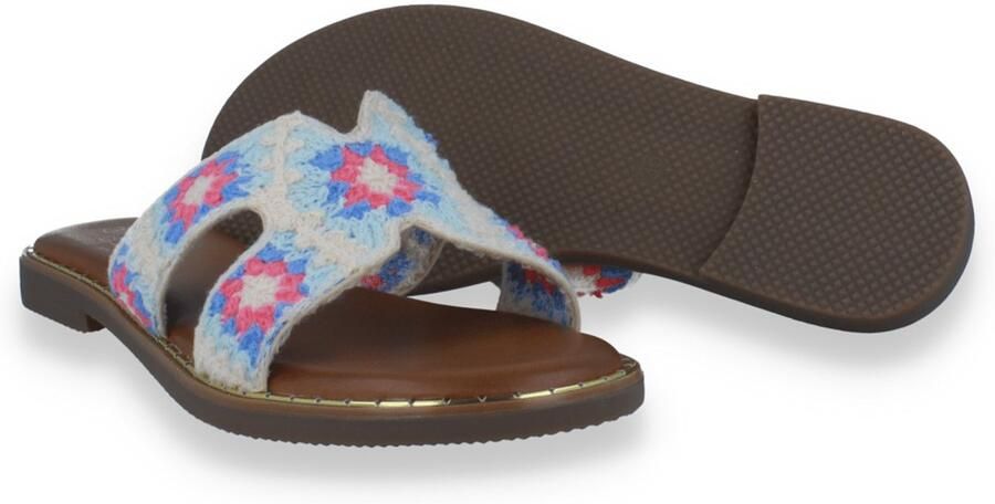 DOUBLE HEART Dames Slipper Multi Multicolour
