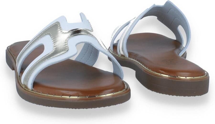 DOUBLE HEART Dames Slipper Wit