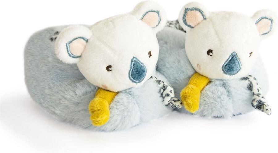 Doudou et Compagnie Pluche Babyslofjes Koala Wit