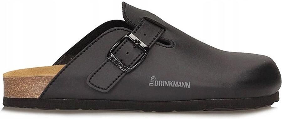 Dr. Brink n 600140 Zwarte Leren Inlegzool Klompen
