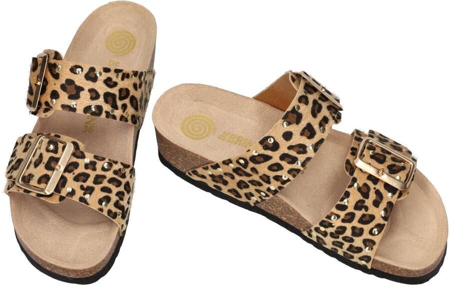 Dr Brinkmann -Dames dierprint slippers & muiltjes