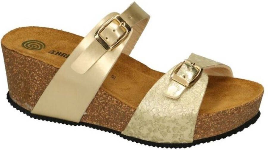 Dr. Brinkmann Dr Brinkmann -Dames goud slippers & muiltjes
