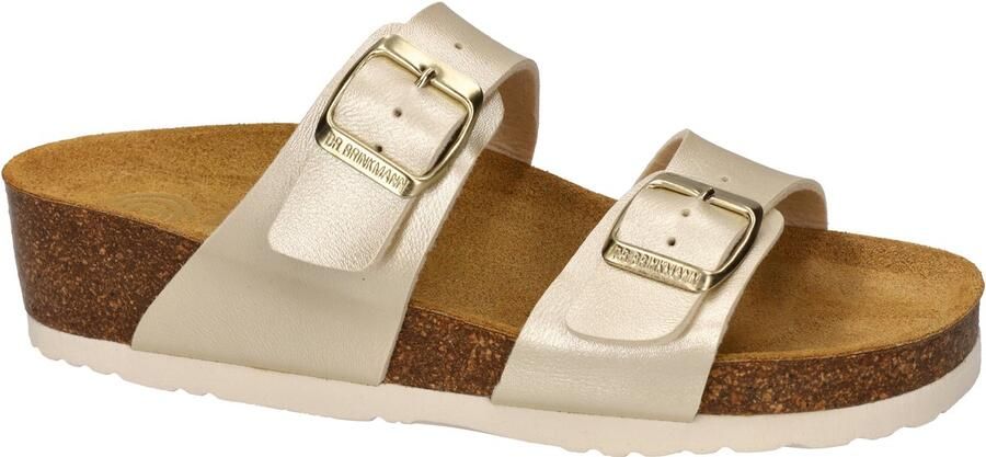 Dr Brinkmann -Dames goud slippers & muiltjes